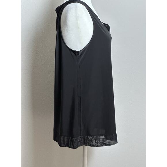 Pajama Top Nottibianche Women’s Black Pajama Top Women’s V Neck Shell Top - Picture 8 of 16